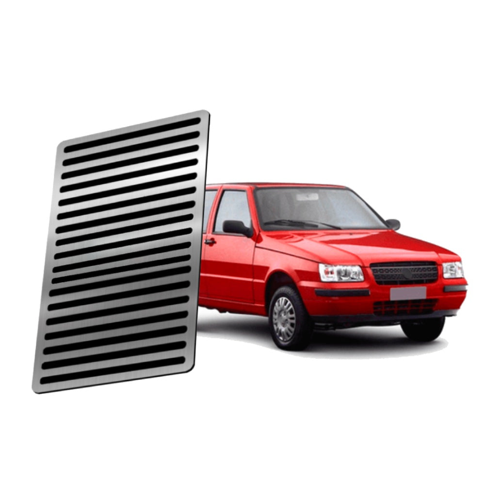 Descanso de pé em aço inox Fiat Uno Liso - 2005/2013