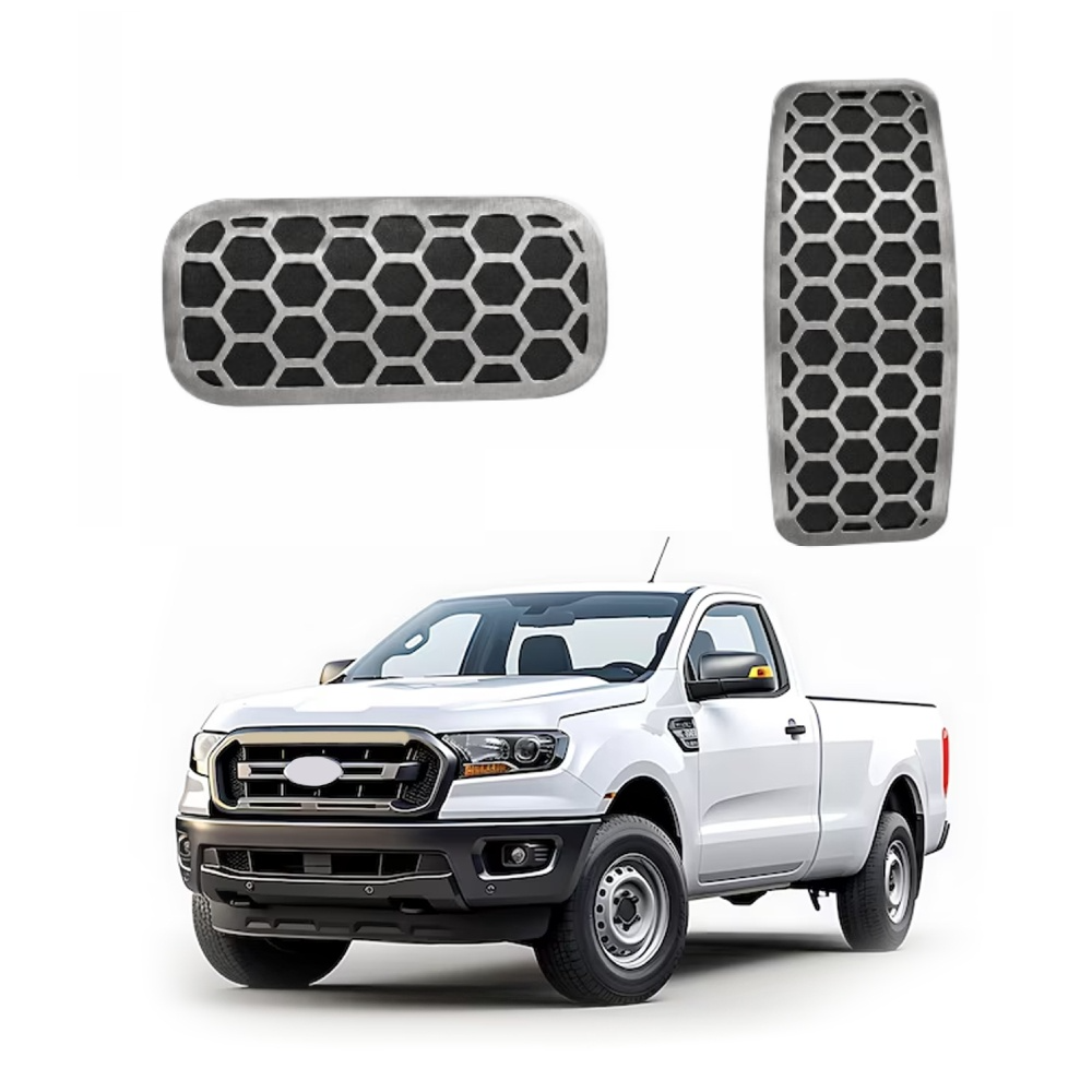 Pedaleira em Aço Inox Ford Ranger 2017 Em Diante Automática Urban