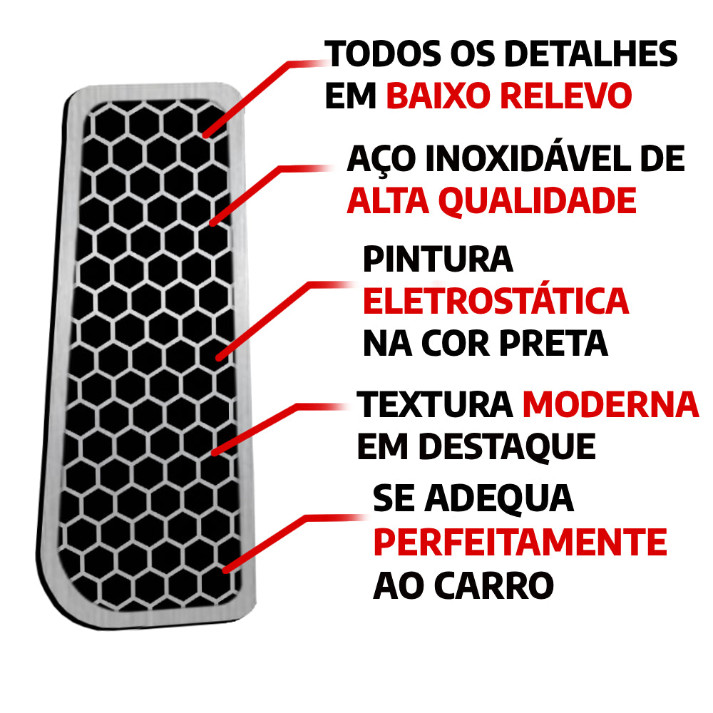 Descanso de Pé em Aço Inox Fiat Pulse Urban