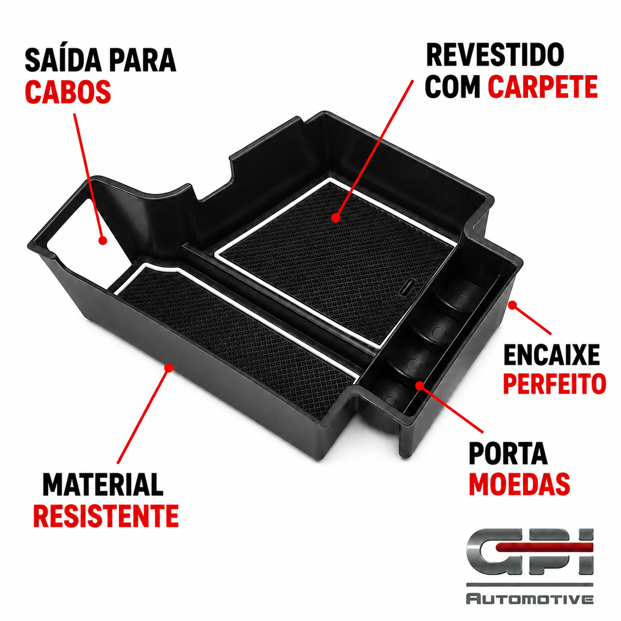 Organizador Porta Treco Volvo XC60, XC90, S60 e V60