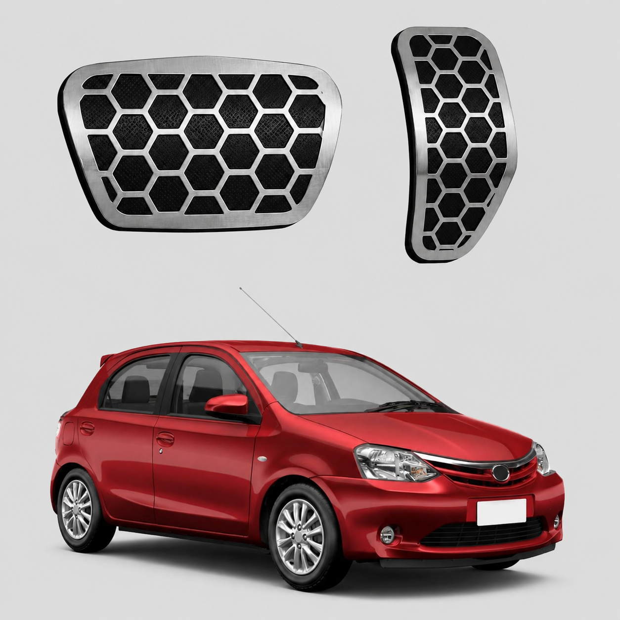 Pedaleira Urban Inox Toyota Yaris e Etios