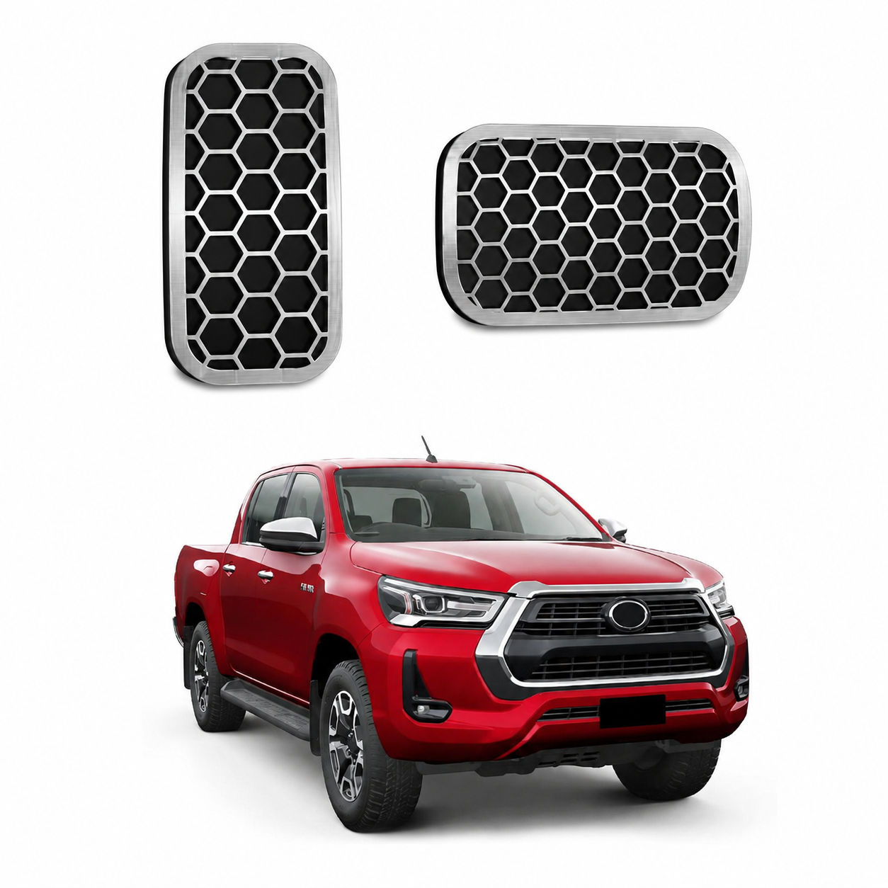 Pedaleira em aço inox Toyota Corolla Hilux Sw4 Urban AT Todos os anos