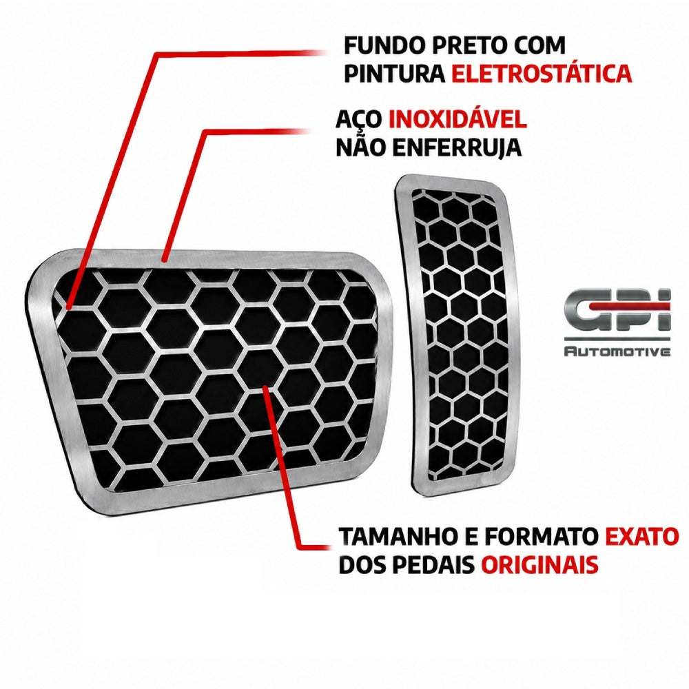 Pedaleira em Aço Inox BYD Song Pro e Shark Automática Urban