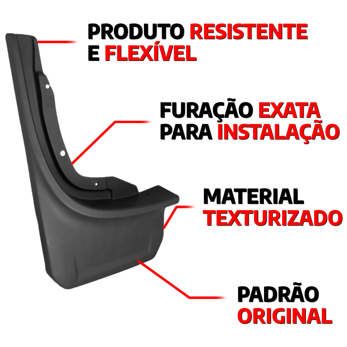 Par Traseiro Apara Barro Dodge Rampage