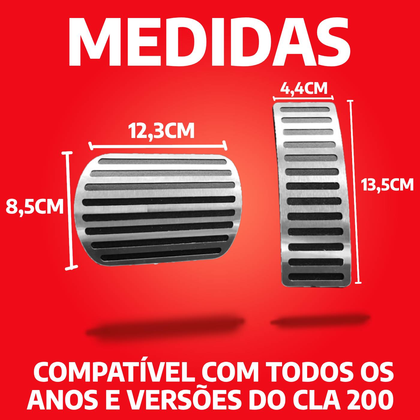 Pedaleira E Soleira At Liso Mercedes Cla 200 - 3