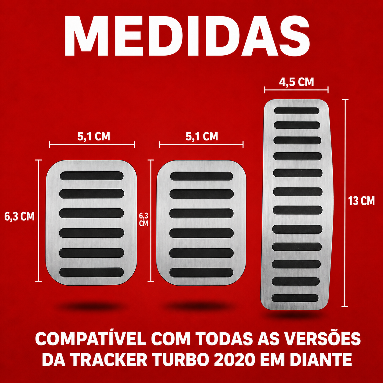 Pedaleira E Soleira Mt Liso Chevrolet Tracker Turbo 2020 Em Diante - 3