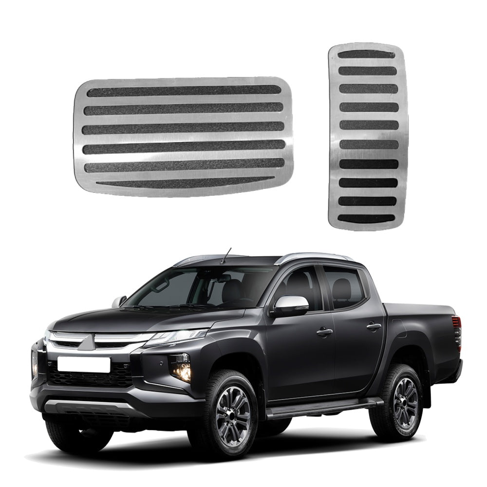 Pedaleira em Aço Inox Mitsubishi L200 Triton
