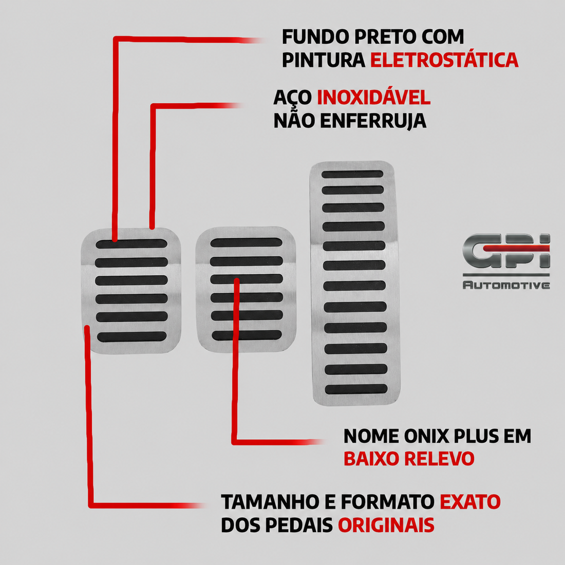 Descanso E Pedaleira Lisa Mt Chevrolet Onix 2020 Em Diante - 1