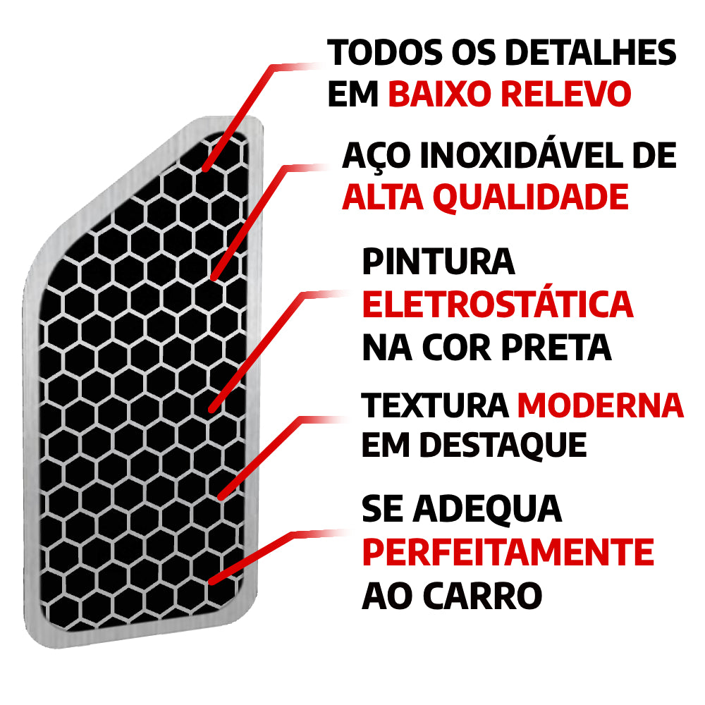 Descanso de Pé em Aço Inox GAC Aion Y Urban
