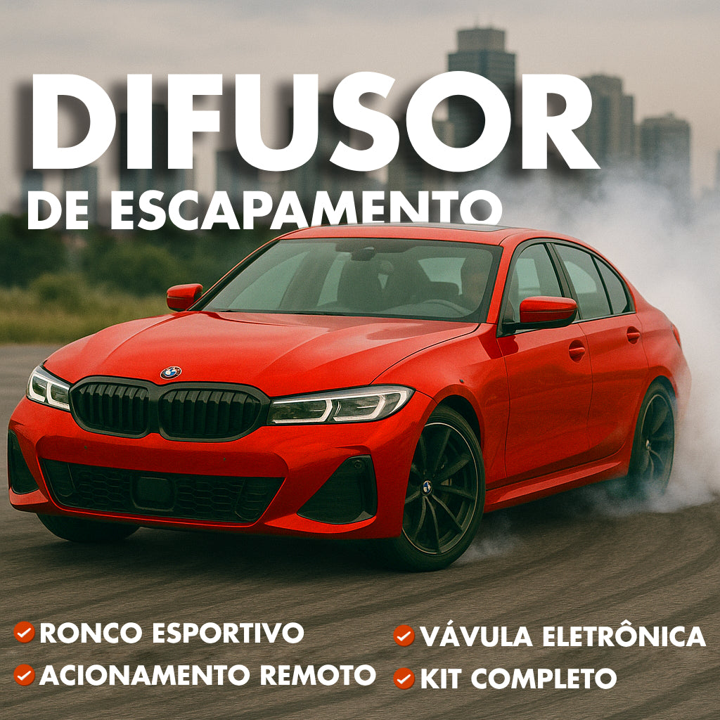 Difusor de escapamento aço com controle