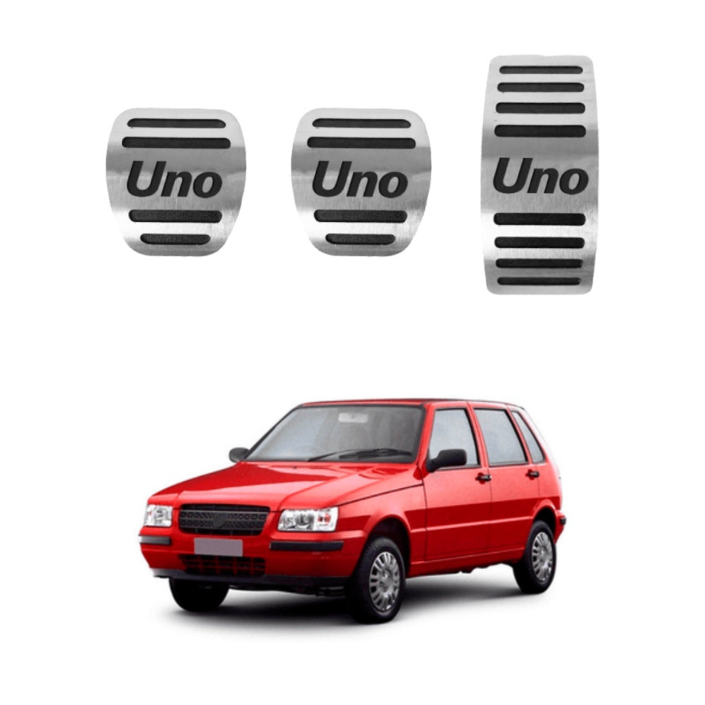 Pedaleira em Aço Inox Fiat Uno Mille 2005/2013