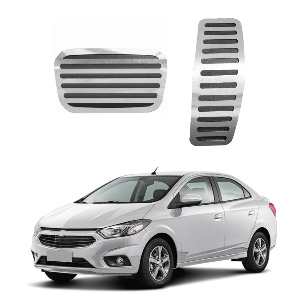 Pedaleira em Aço Inox Chevrolet Prisma