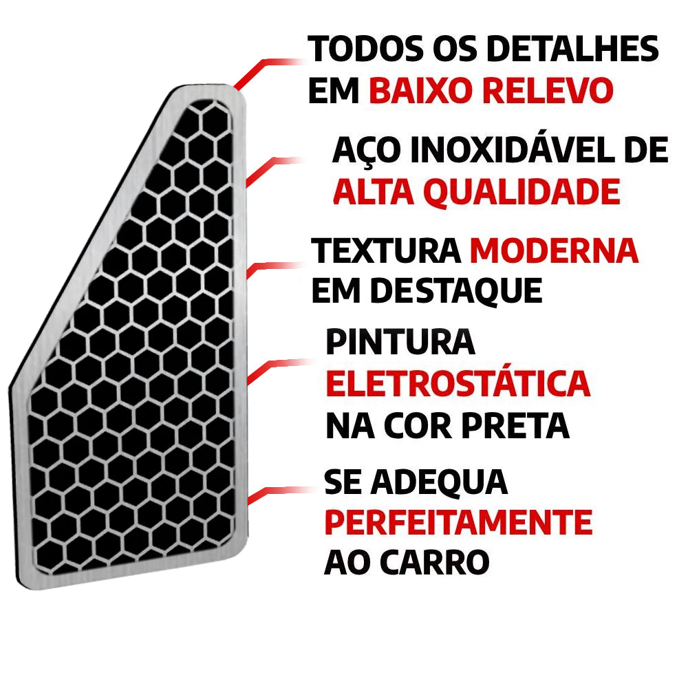 Descanso de Pé em Aço Inox GAC GS4 Urban