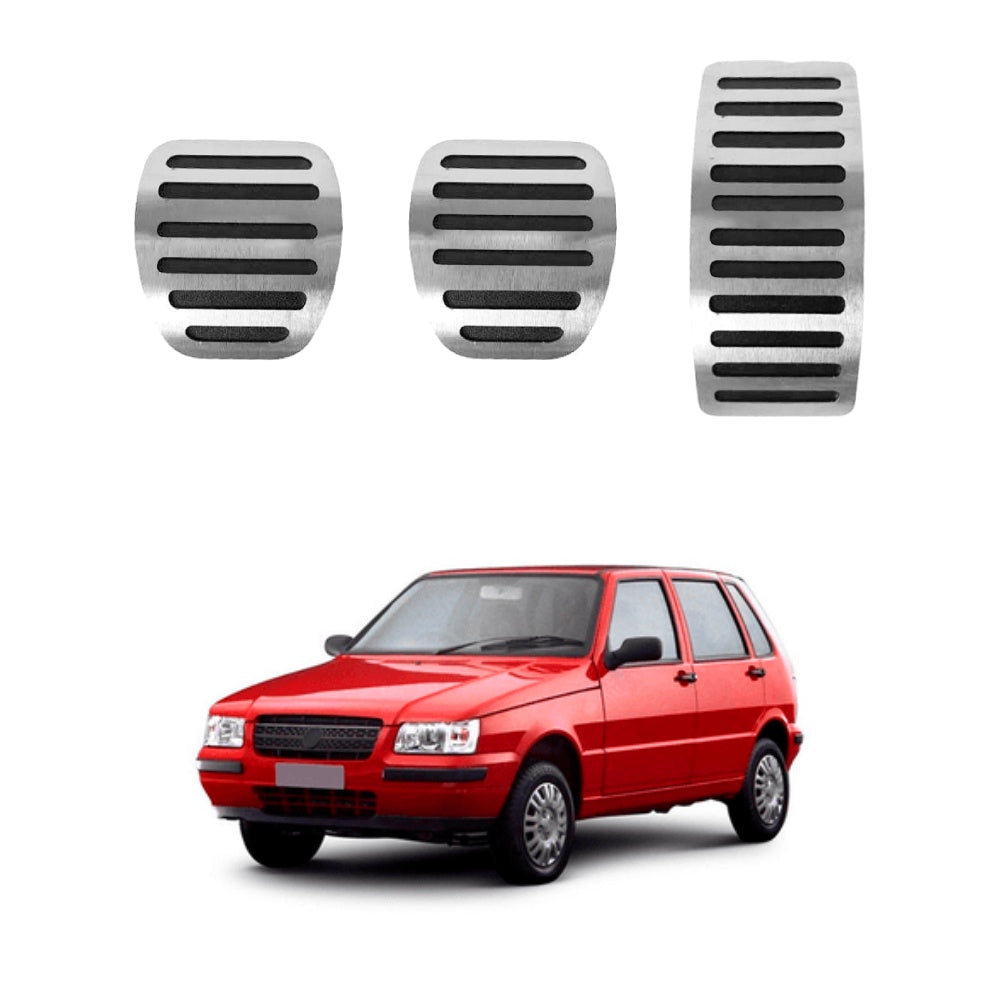 Pedaleira em Aço Inox Fiat Uno Mille 205/2013