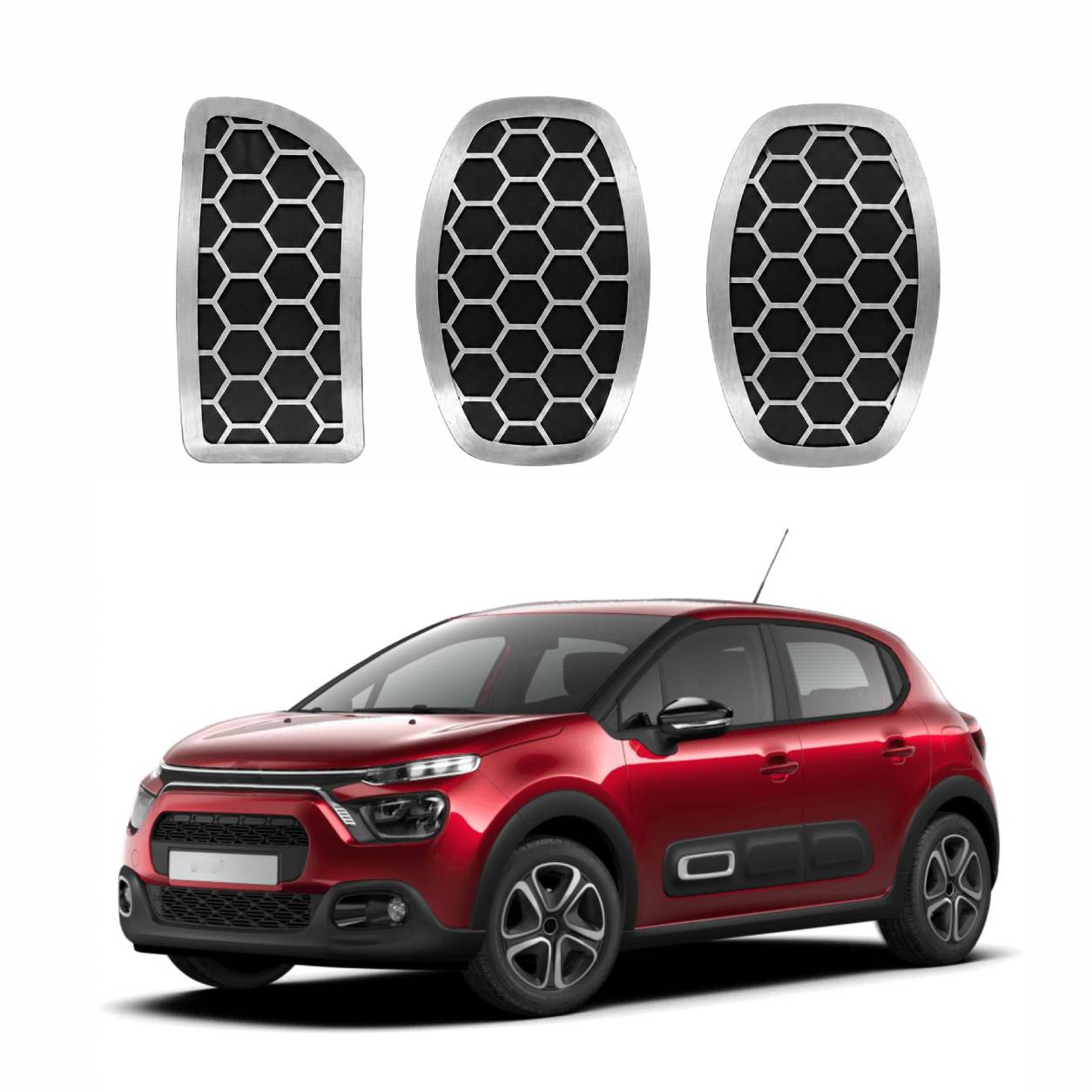 Pedaleira em Aço Inox Citroën C3 2022 em Diante Manual Urban