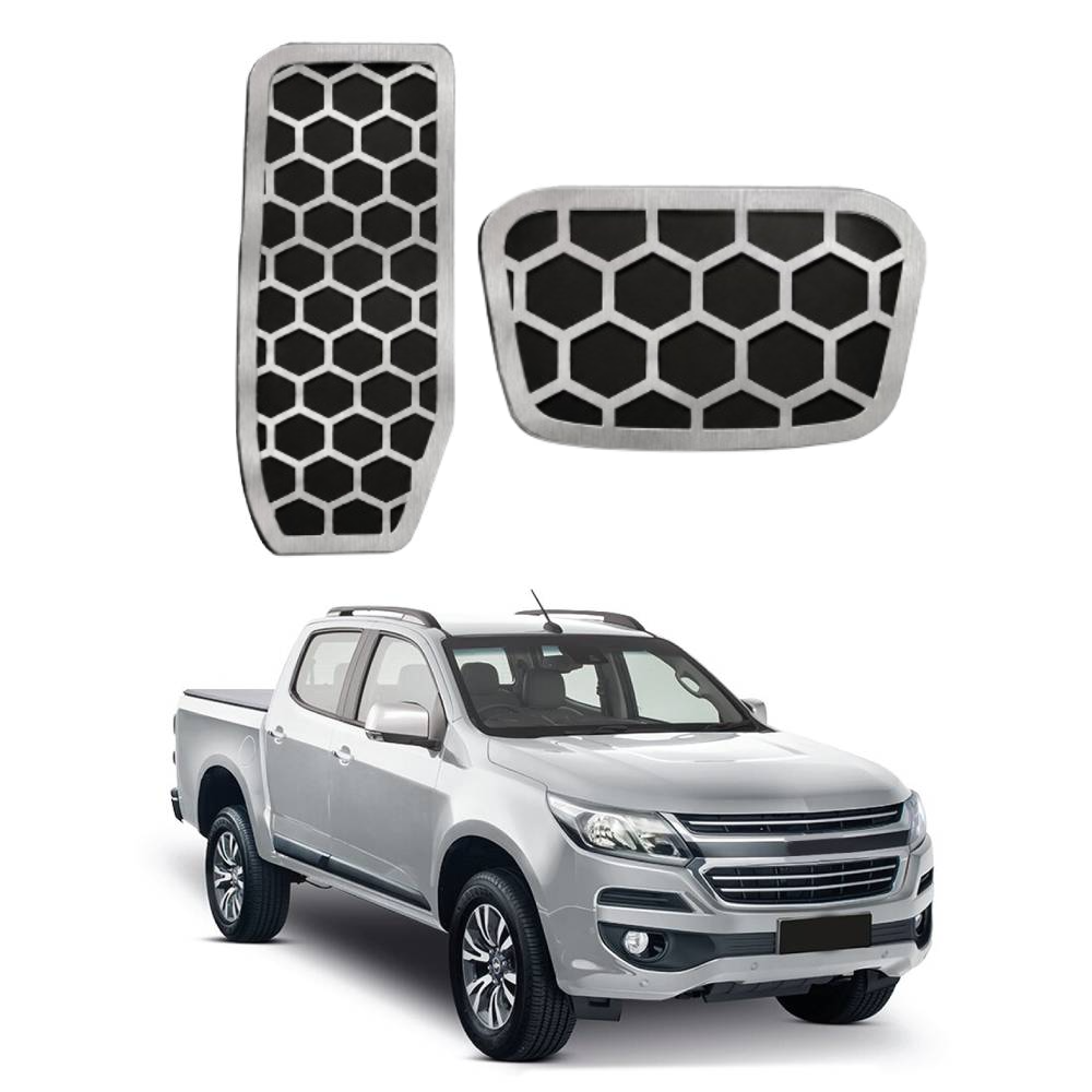 Pedaleira Urban Inox Chevrolet S10 2017 Em Diante
