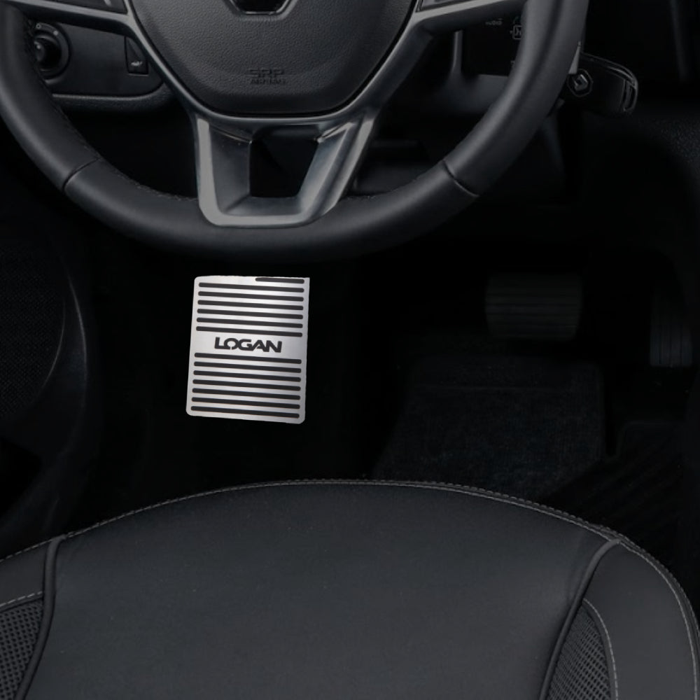 Descanso de pé em aço inox Renault Logan 2014/...
