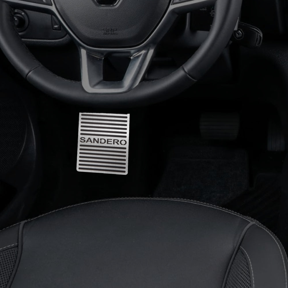 Descanso de pé em aço inox Renault Sandero 2014/...