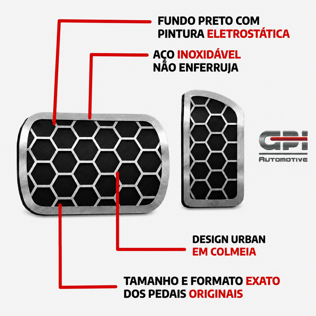 Pedaleira em Aço Inox Citroën C3 2022 em Diante Automático Urban