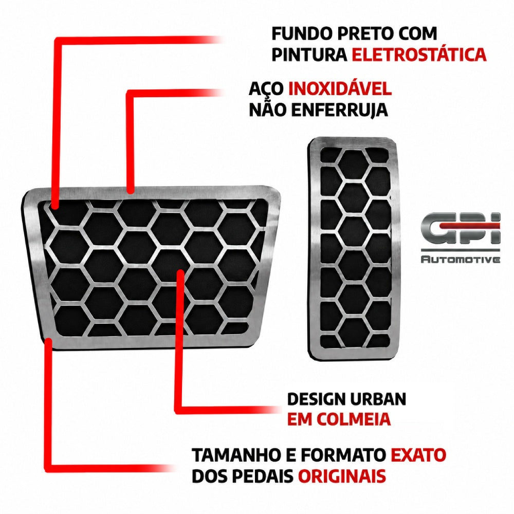 Pedaleira Hyundai Urban - Hb20 Hb20s Hb20x creta At - Todos