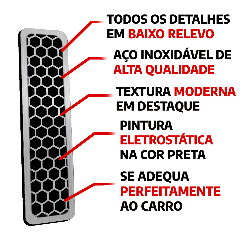 Descanso de Pé em Aço Inox Volkswagen Amarok Urban