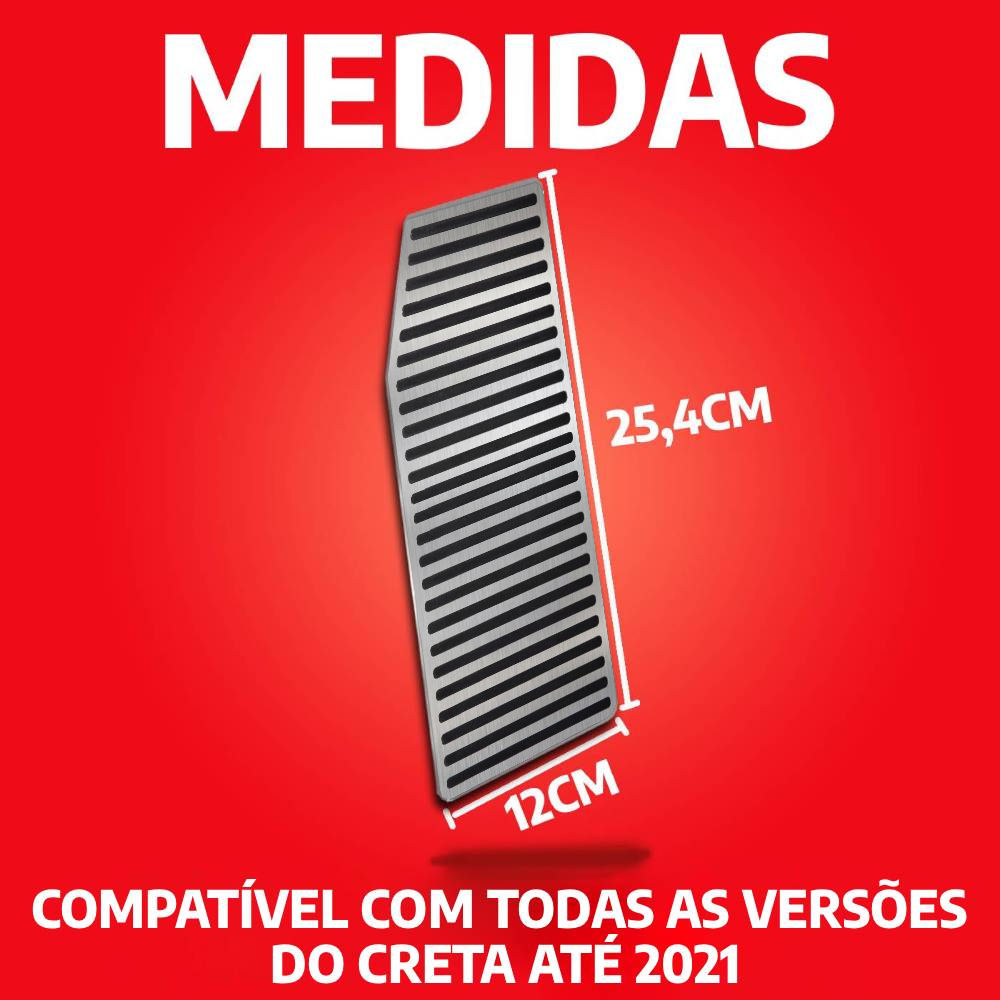 Descanso E Pedaleira Lisa Mt Hyundai Creta Ate 2021 - 1