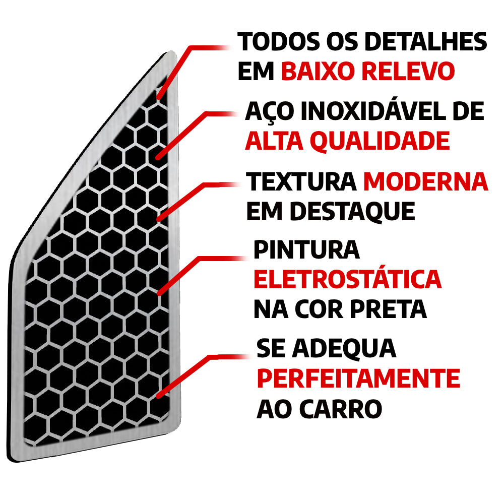 Descanso de Pé em Aço Inox Chery Arrizo 6 / Arrizo 6 Pro Urban