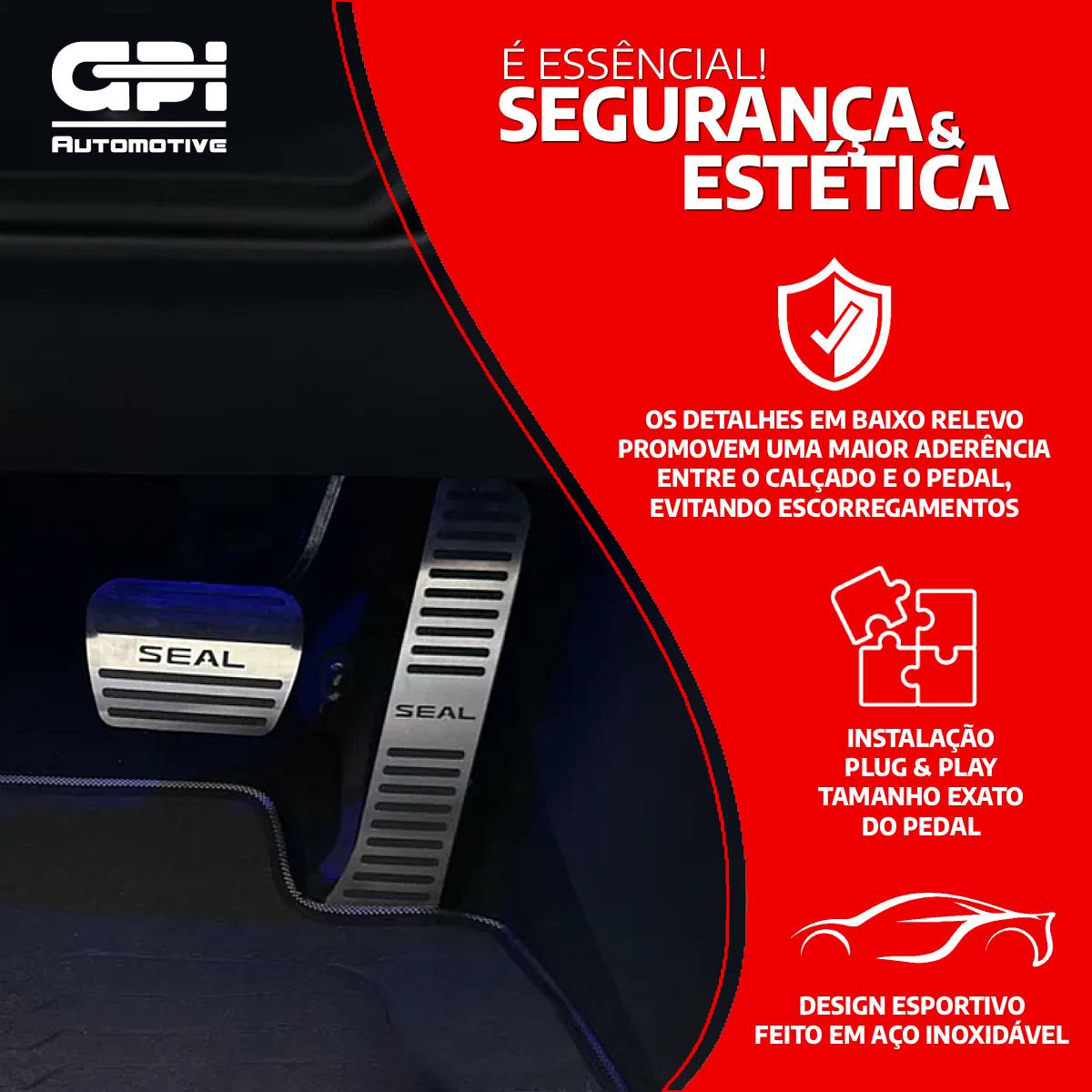Pedaleira em aço Inox Toyota Yaris Cross