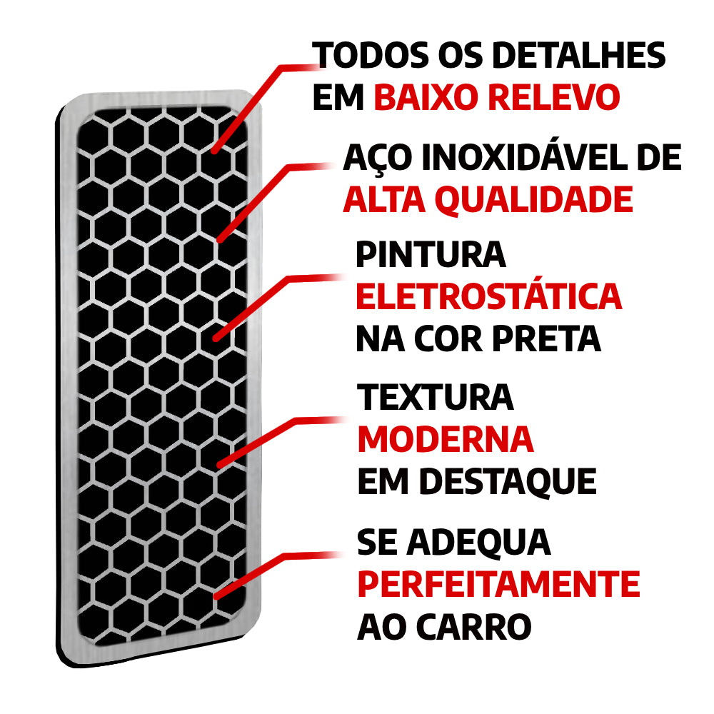 Descanso de Pé em Aço Inox Volkswagen Taos Urban