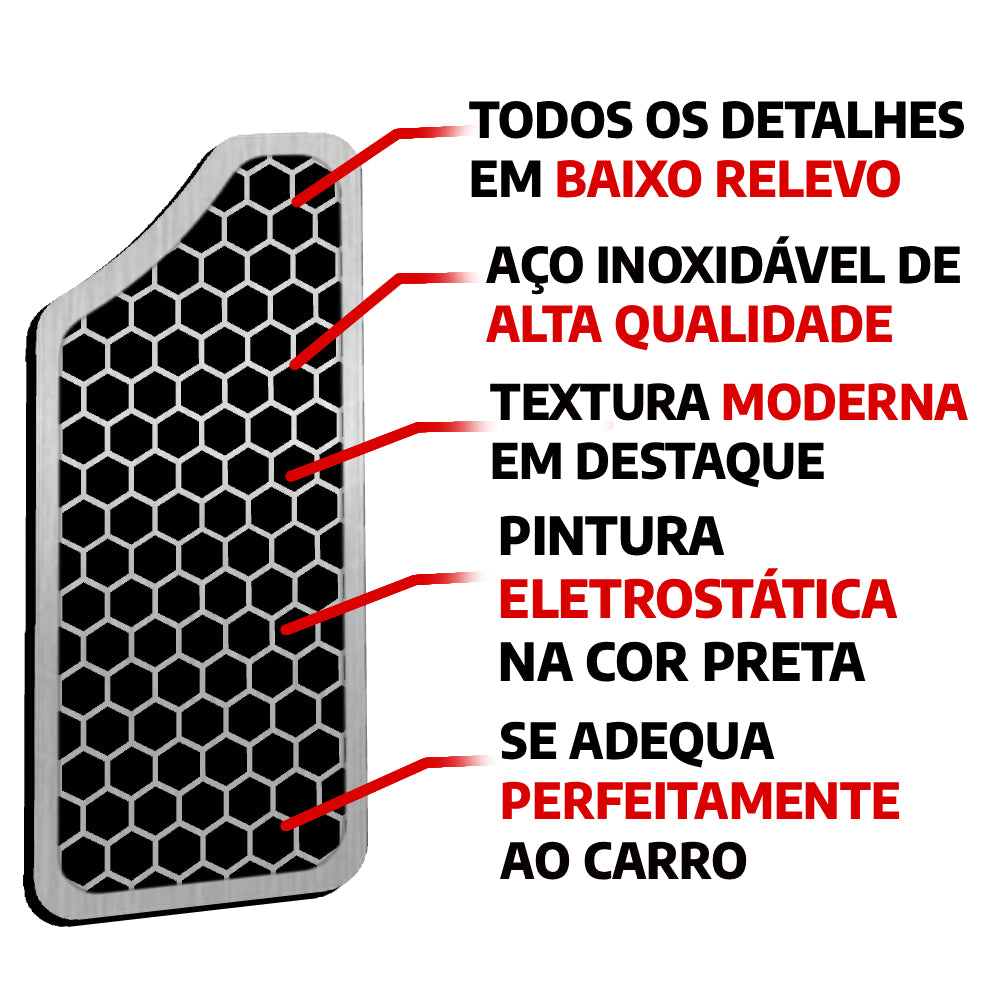 Descanso de Pé em Aço Inox Honda Civic 2018 em Diante Urban