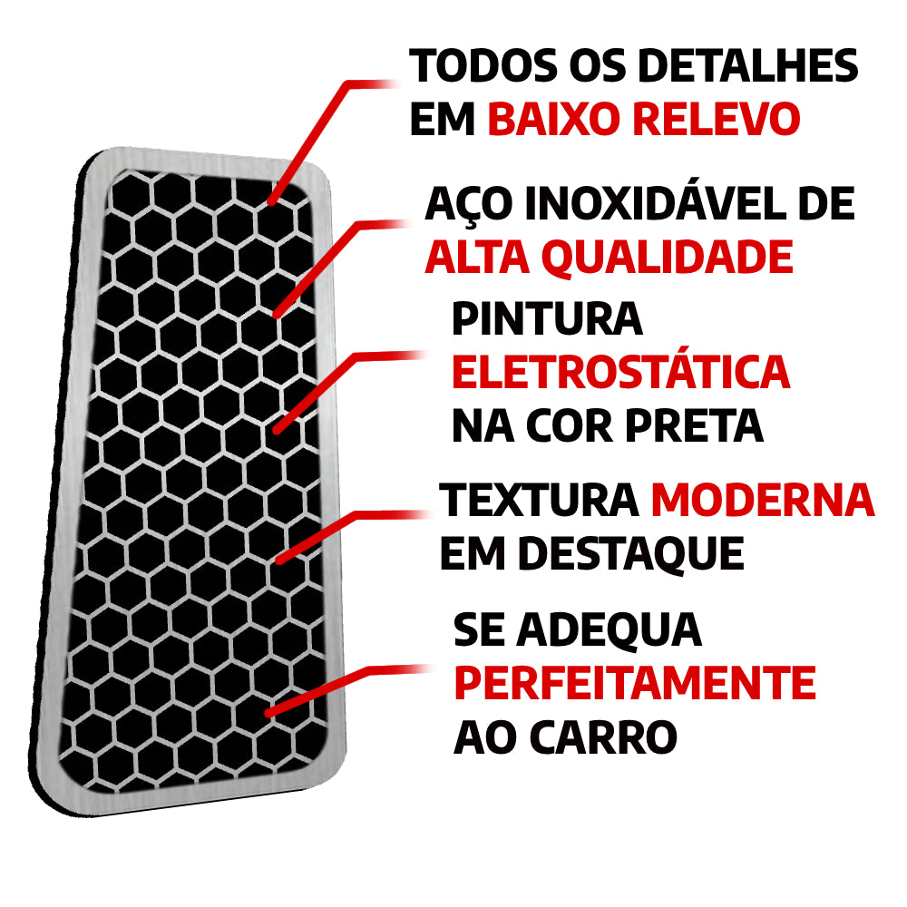 Descanso de Pé em Aço Inox Chery Tiggo 8 Urban