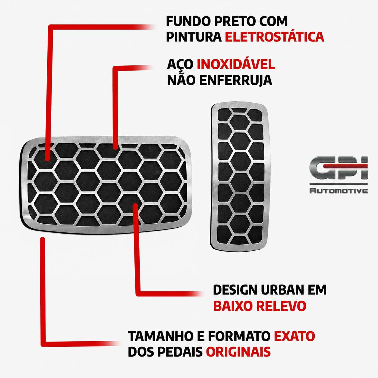 Pedaleira em aço inox Mitsubishi ASX Pajero Dakar L200 Triton AT Todos os anos