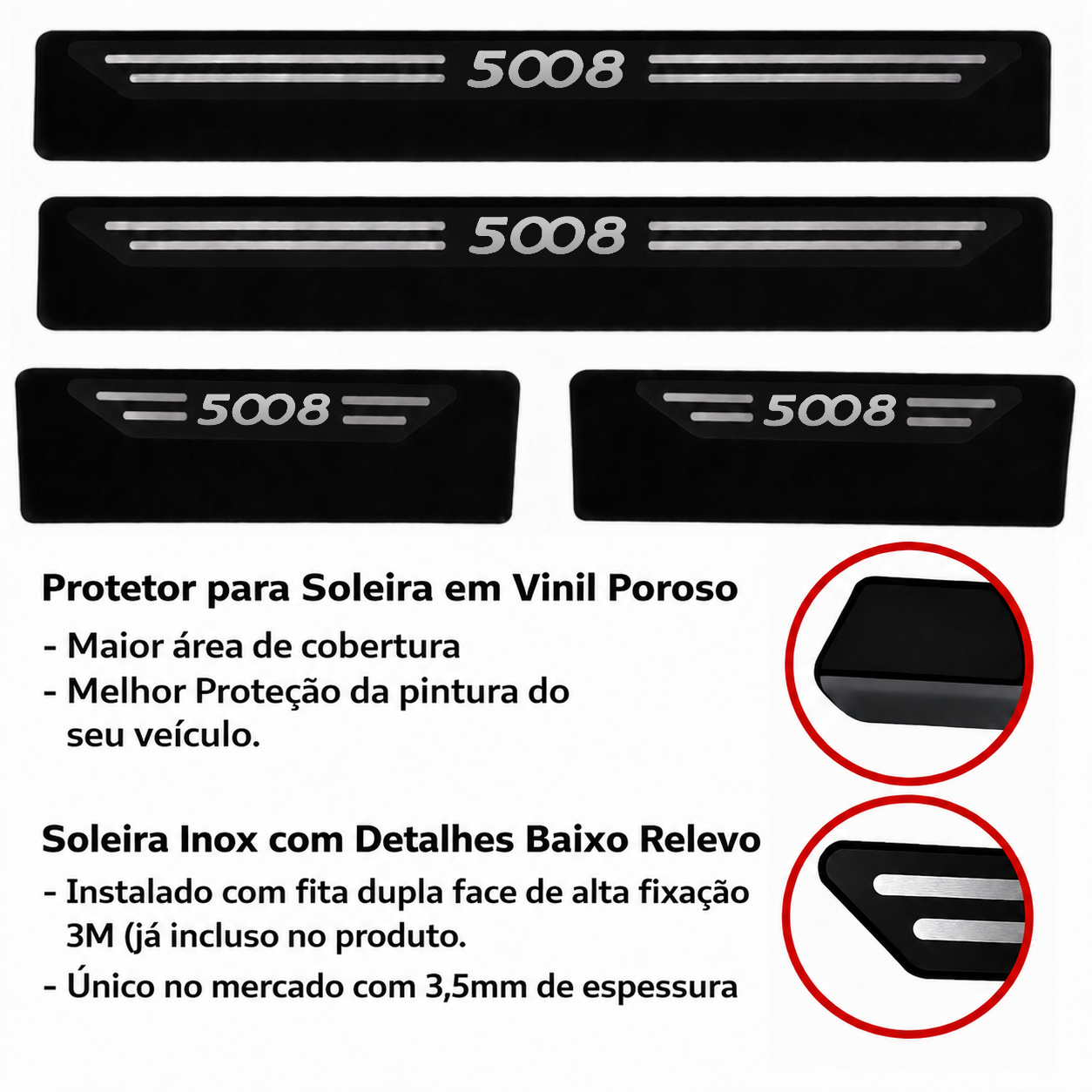 Soleira Black Peugeot 5008 - 4