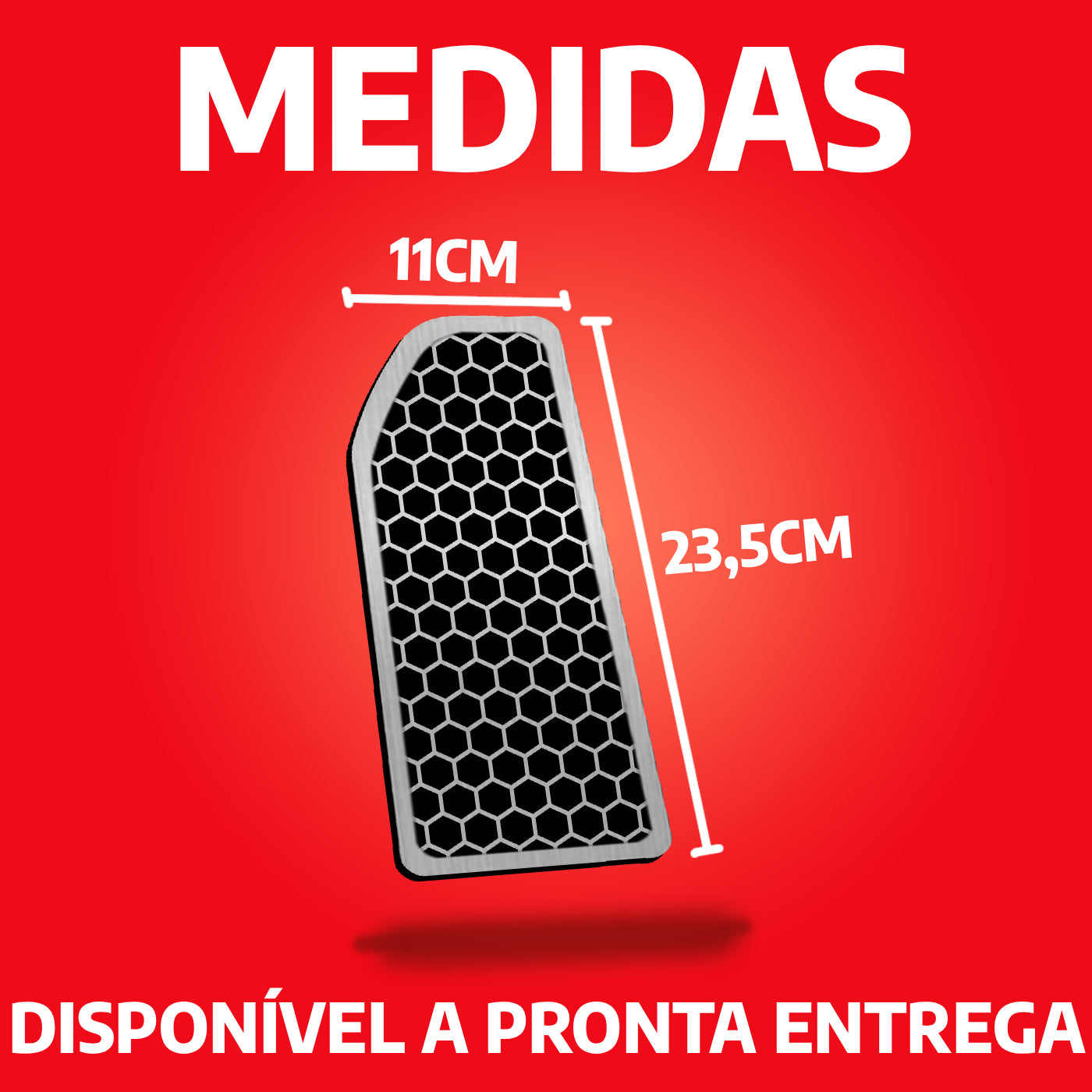 Descanso de Pé em Aço Inox Chery Tiggo 5X / Tiggo 5X Pro / Tiggo 7 / Tiggo 7 Pro Urban