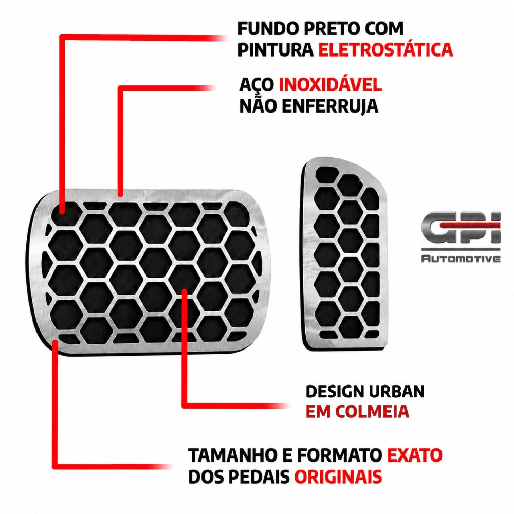 Pedaleira Peugeot 208 2021 em Diante Automático Urban