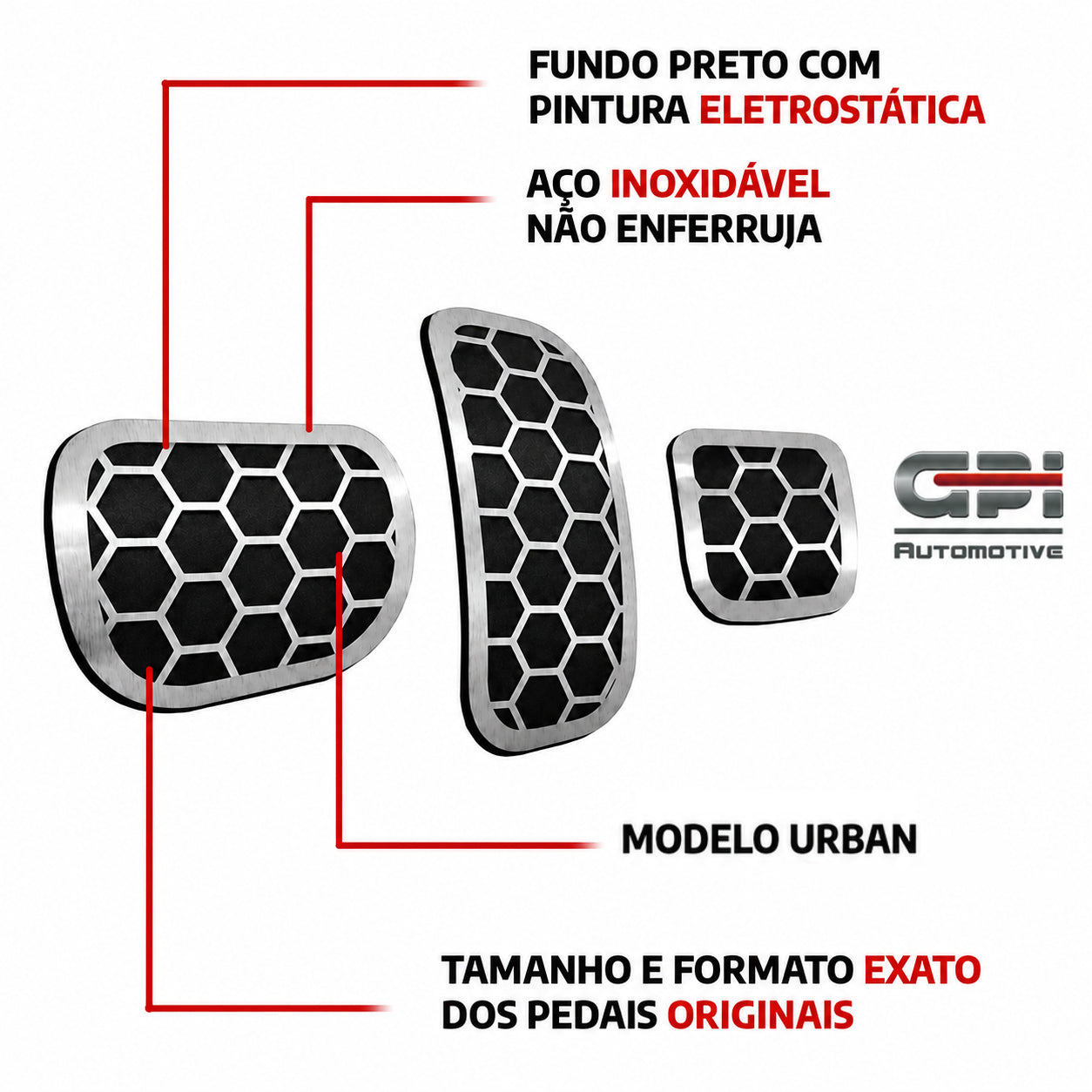 Pedaleira Urban Toyota Corolla Cross AT
