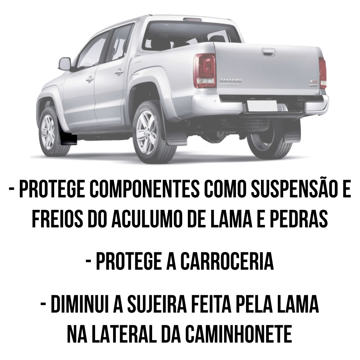 Par Dianteiro Apara Barro Lameira Amarok 2010 A 2023