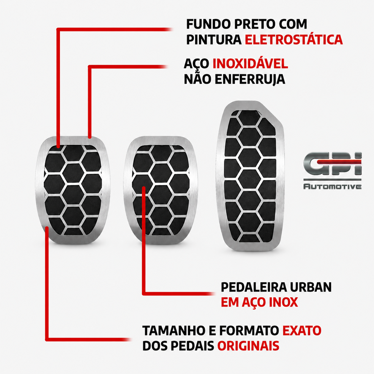 Pedaleira em aço inox Nissan Kicks Versa Urban MT Todos os anos