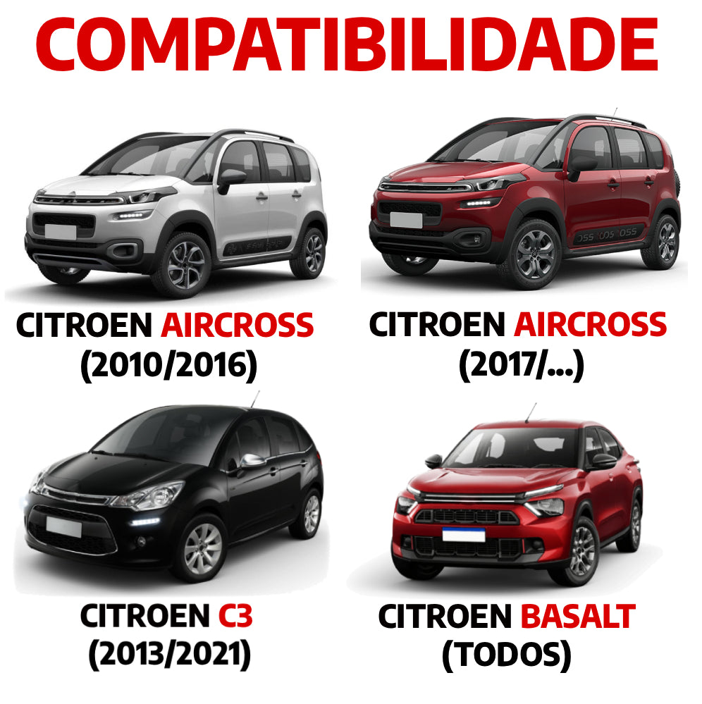 Descanso de Pé em Aço Inox Citroën C3 / Aircross Urban