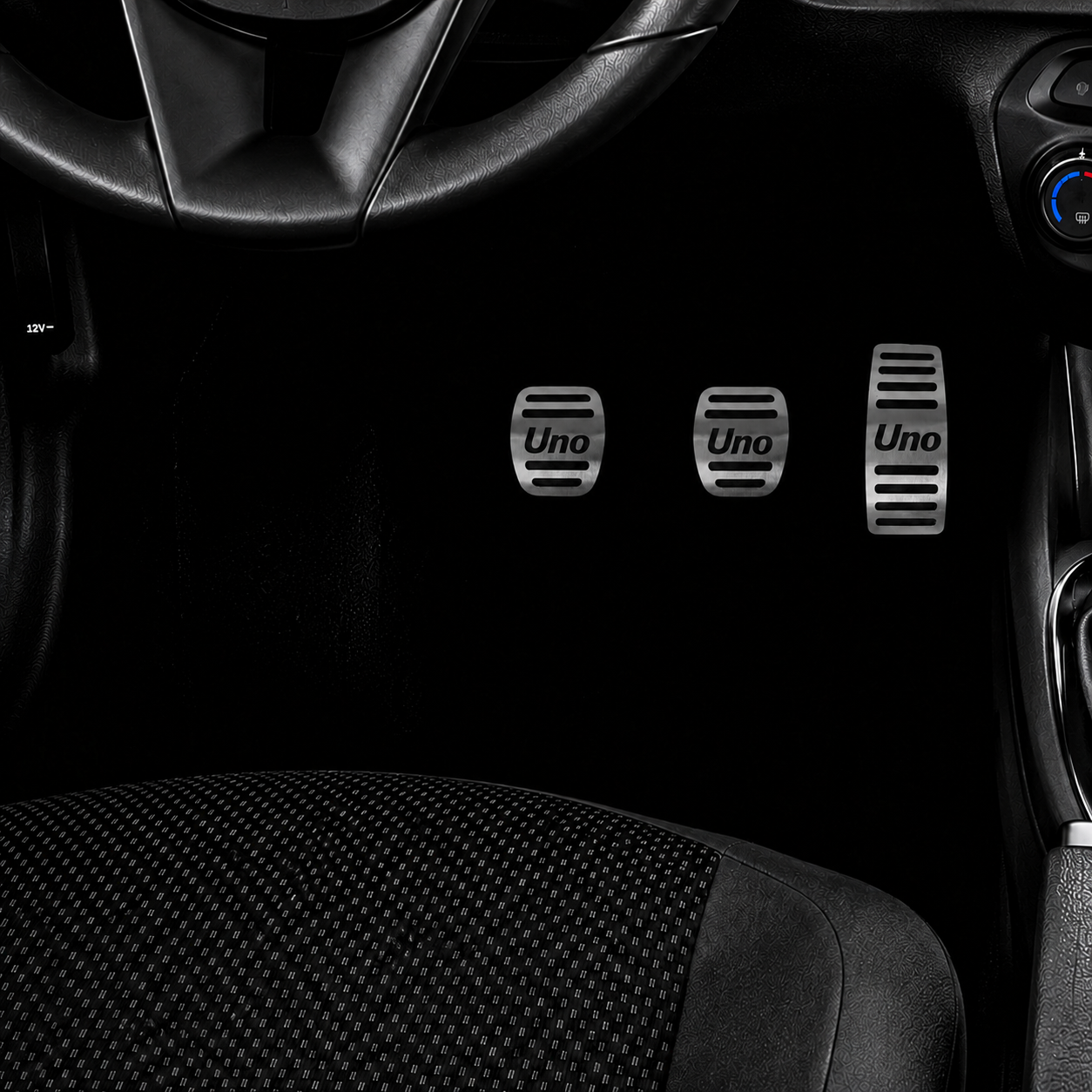 Pedaleira em Aço Inox Fiat Uno Mille 2005/2013