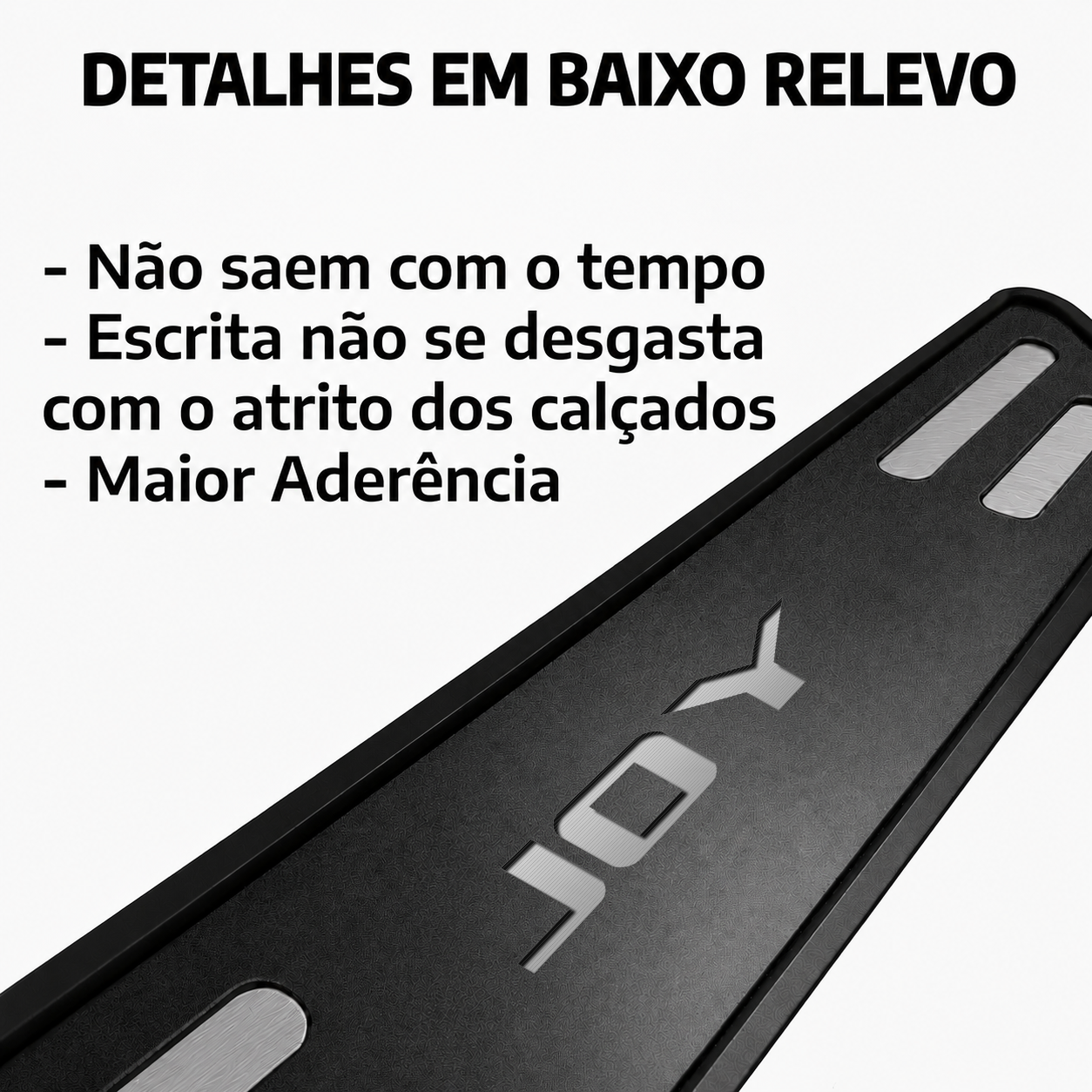Kit soleira baixo relevo em aço inox Joy - BLACK