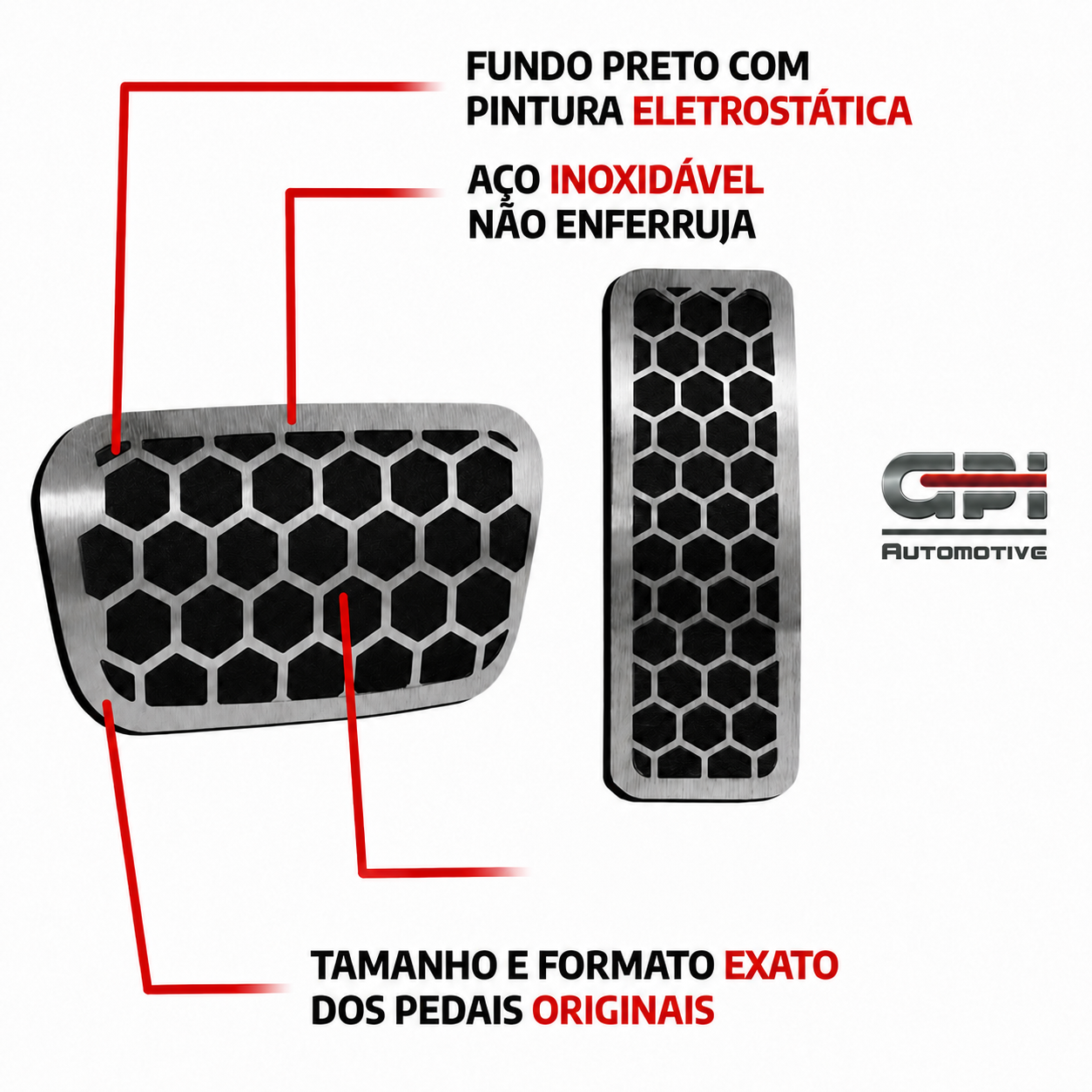 Pedaleira Urban Inox Tracker 2020+ Onix 2020+ Montana 2022+
