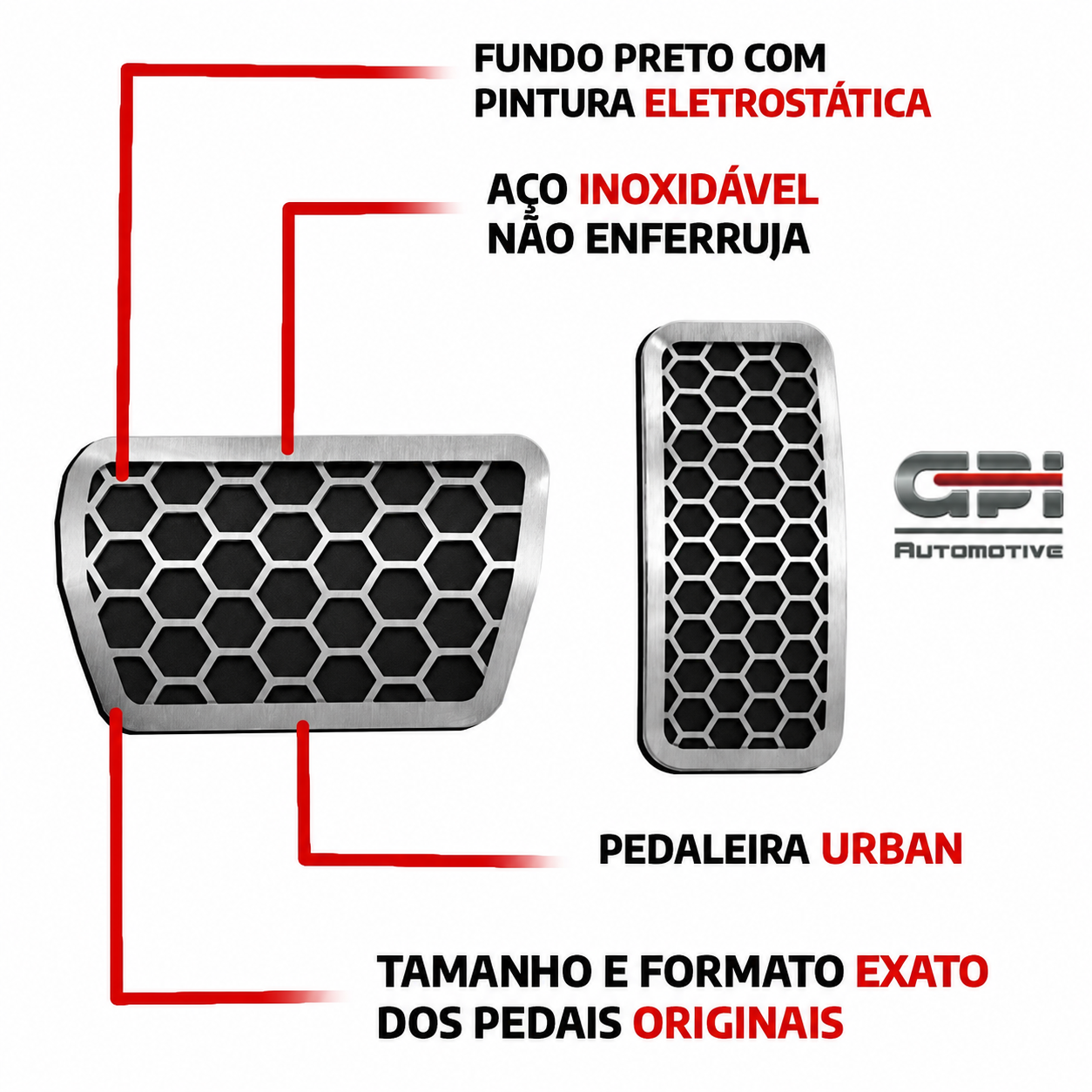Pedaleira Honda Civic 2018 em Diante Urban
