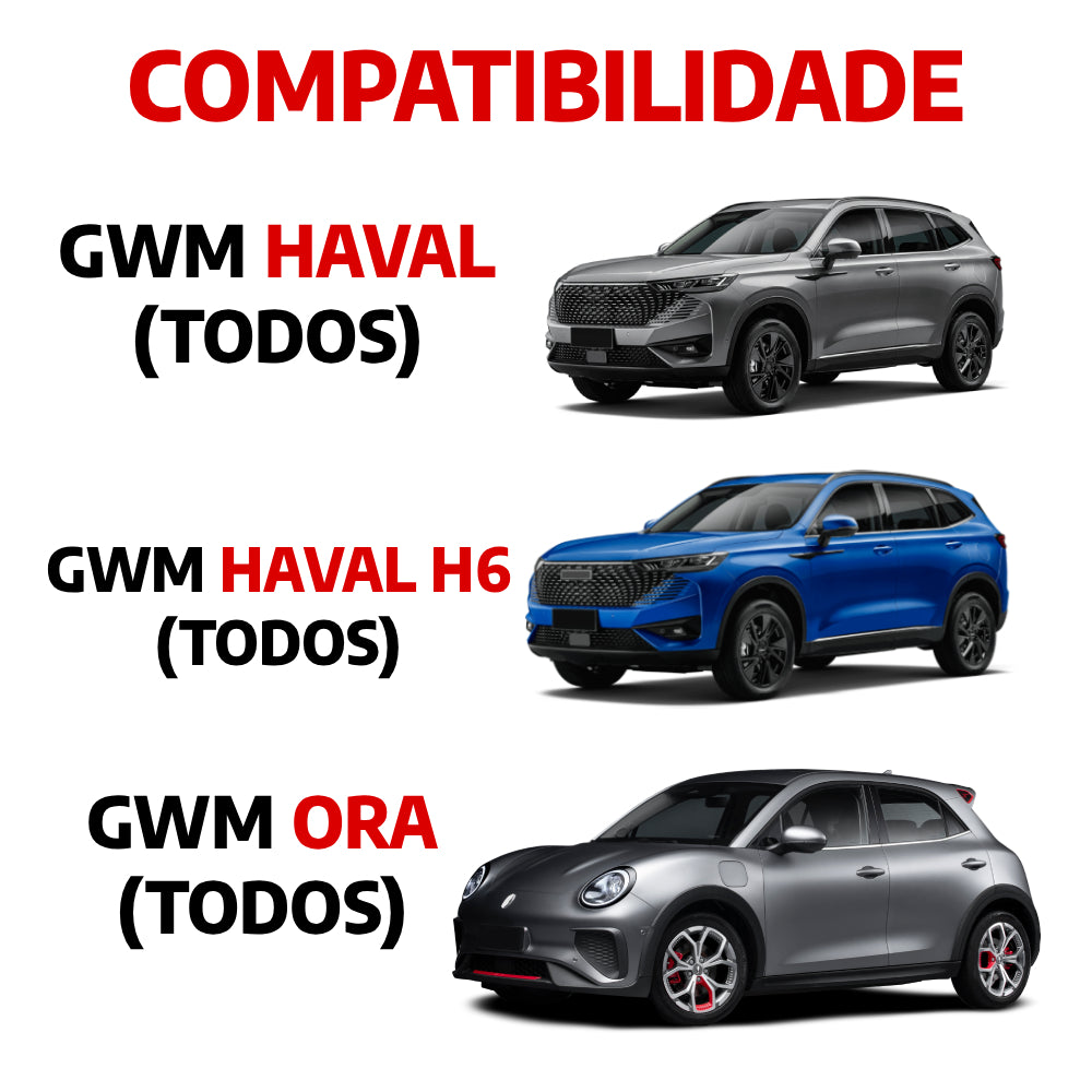 Descanso de Pé em Aço Inox GWM Haval H6 Todos os Anos Urban