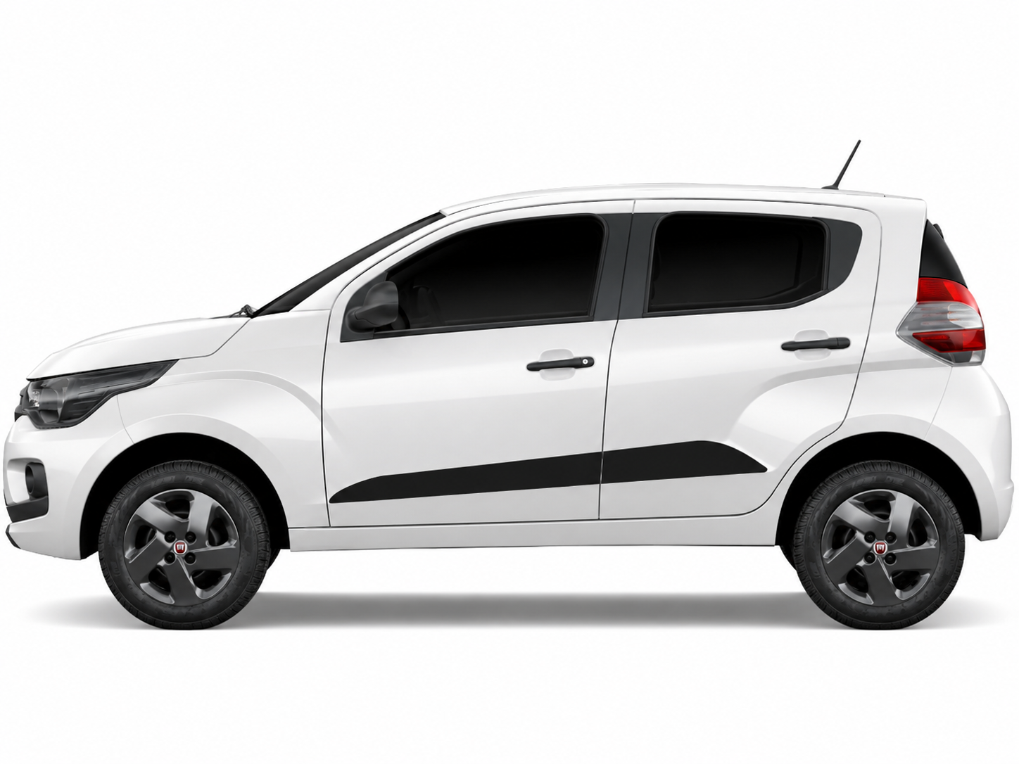 Adesivo Lateral Friso Fiat Mobi Preto Fosco