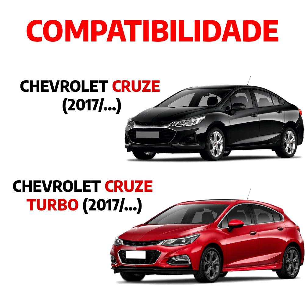 Descanso de Pé em Aço Inox Chevrolet Cruze / Cruze Turbo 2017 em Diante Urban