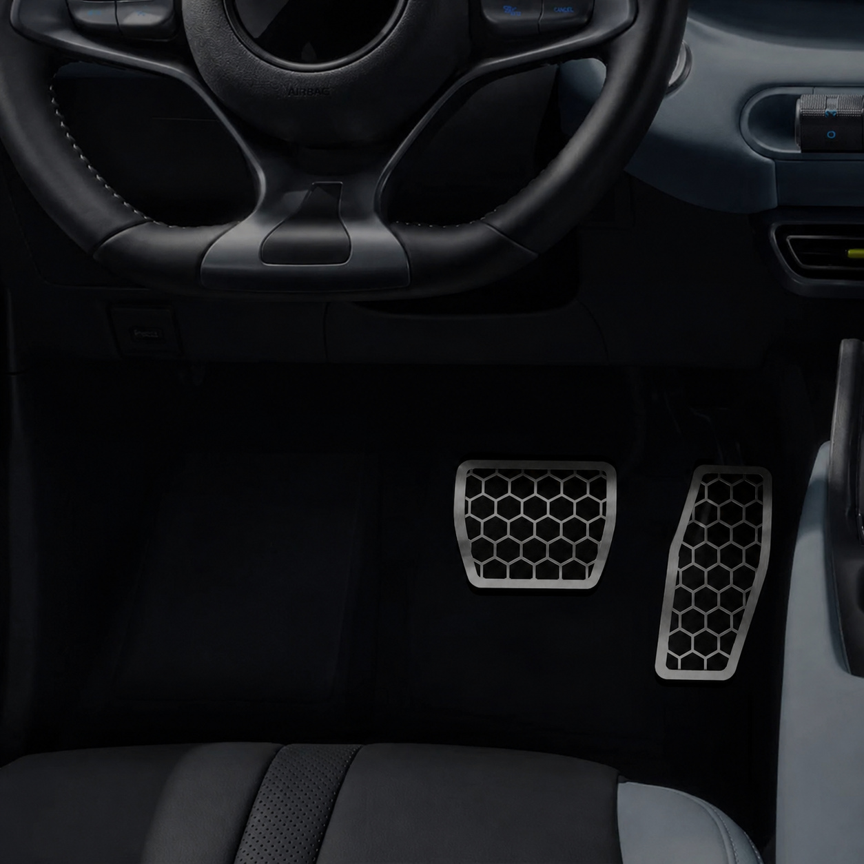 Pedaleira em aço inox Jeep Compass Renegade Commander Pulse Toro Urban AT Todos os anos