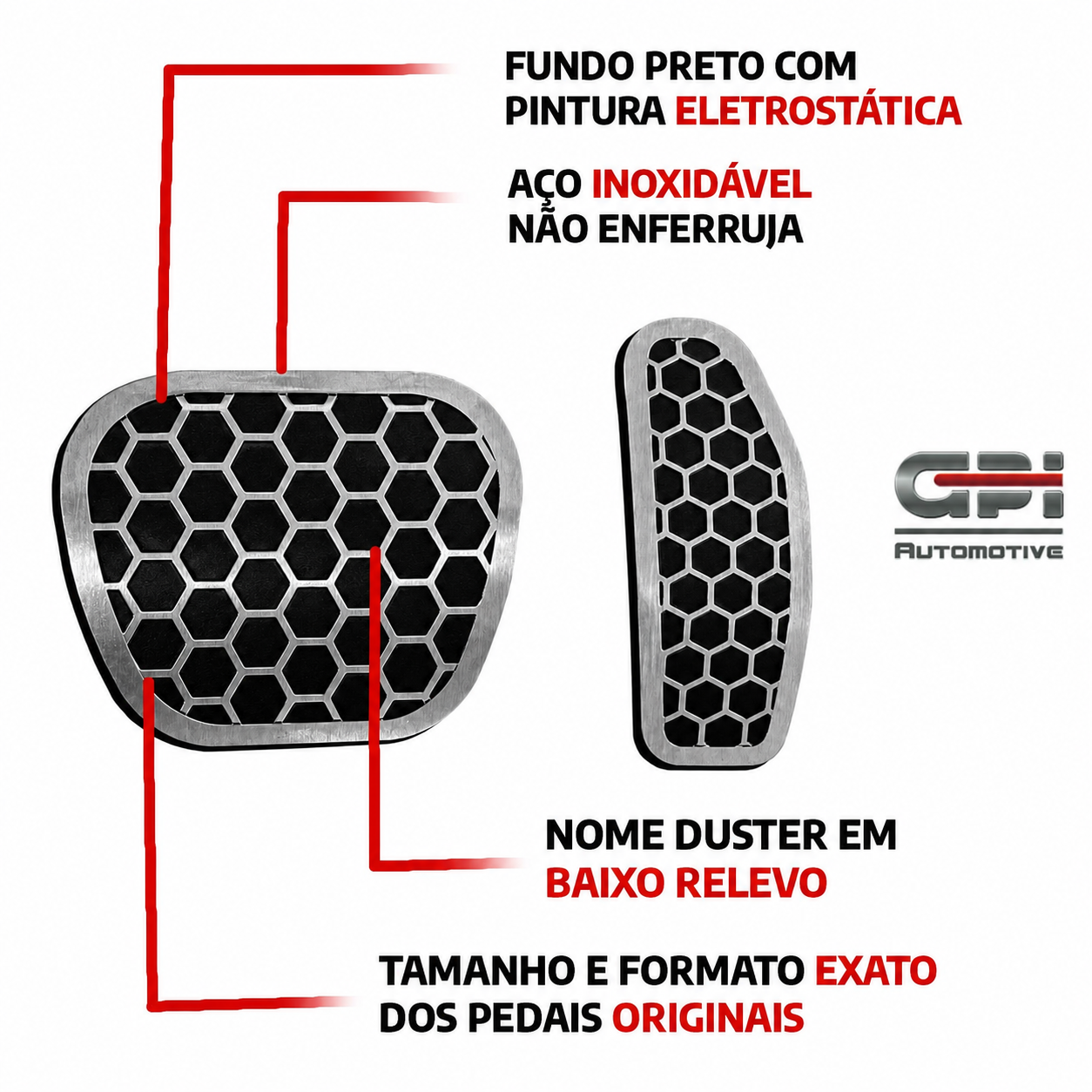 Pedaleira Urban Renault Duster 2021 em Diante