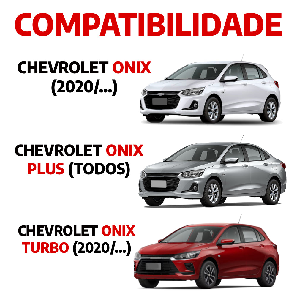 Descanso de Pé em Aço Inox Chevrolet Onix / Onix Plus 2020 em Diante Urban