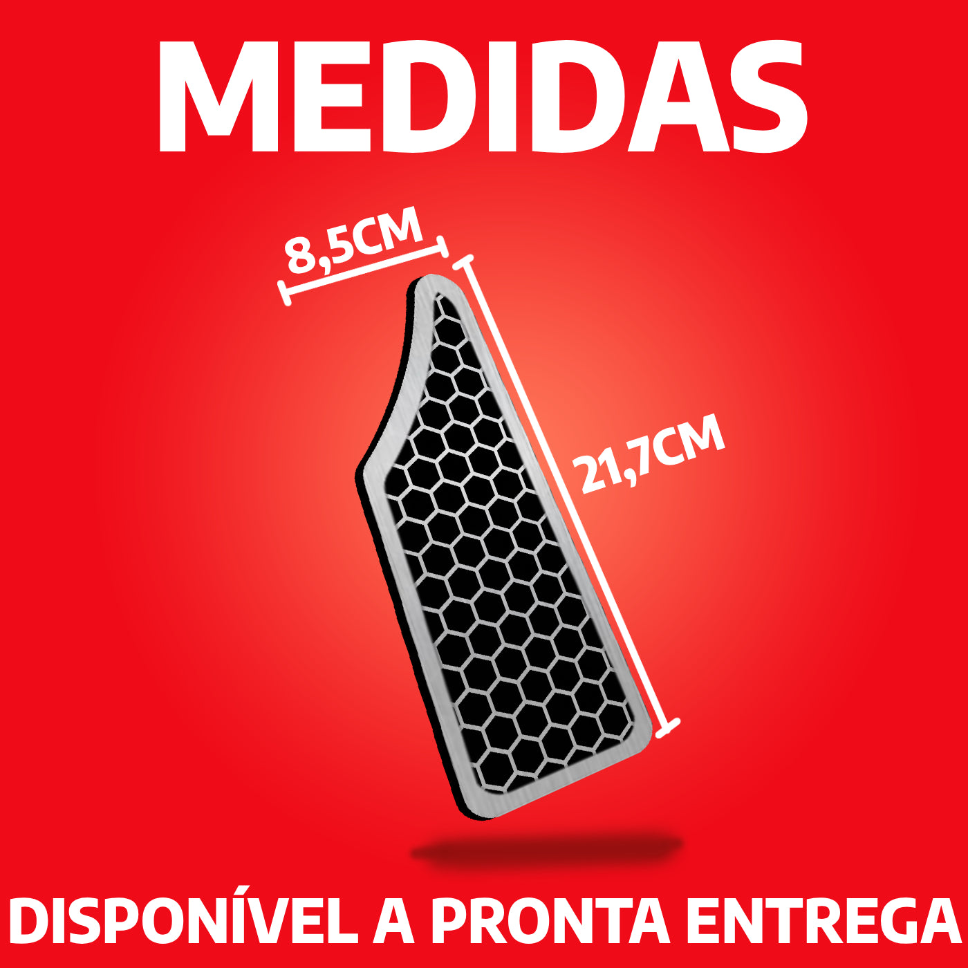 Descanso de Pé em Aço Inox Honda City / Fit / WR-V / HR-V Urban